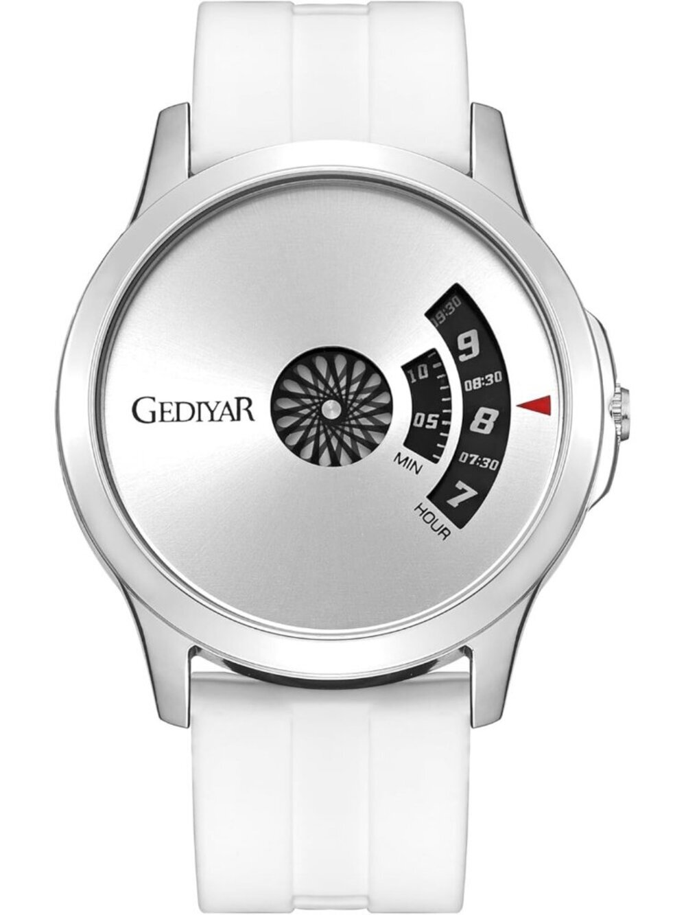 Men's All White Analog Quartz Design Fashion Waterproof Cool Unique Wrist Watch